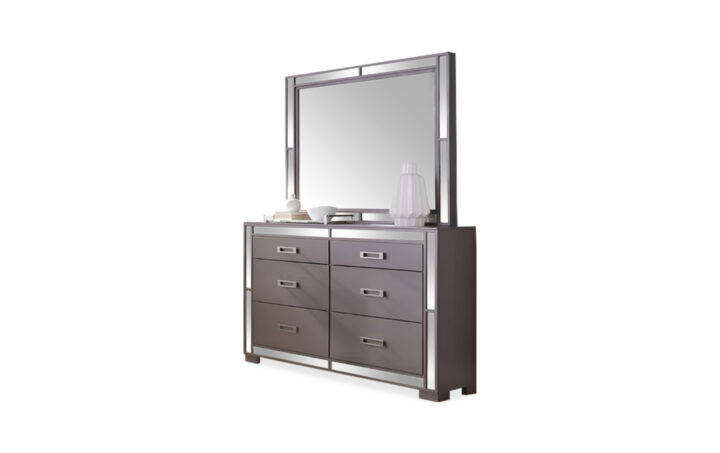 stella grey dresser Stella-QUEEN BED FRAME - DRESSER - MIRROR - CHEST